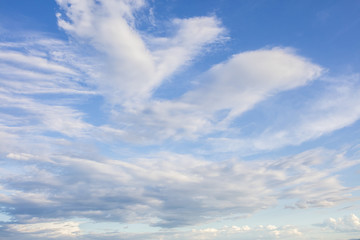 blue sky and white clouds