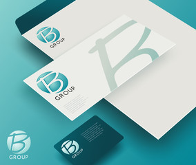 Business Stationery and Corporate Identity Template : Vector Illustration