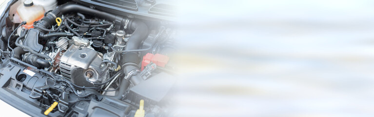 View of engine compartment