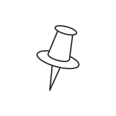 Pushpin line icon