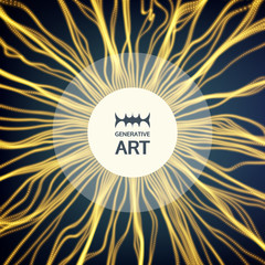 Wave Background. Ripple Grid. Abstract Vector Illustration. 3D Technology Style. Illustration with Dots. Network Design with Particle.