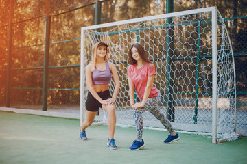 sports girls outdoors