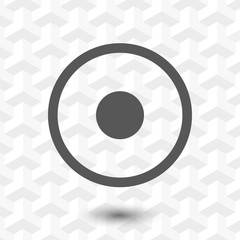 Rec Icon stock vector illustration flat design