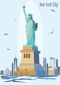 Statue of Liberty vector image