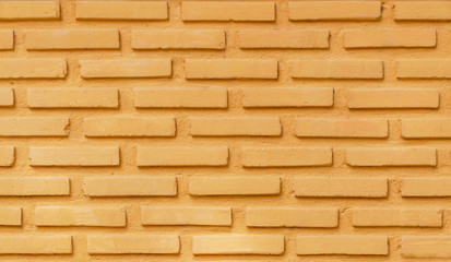 Yellow brick block wall