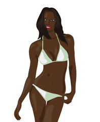 beautiful cartoon girl