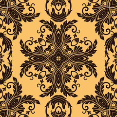 Vector damask seamless pattern