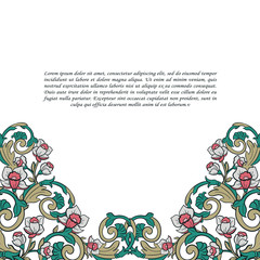 Vector damask seamless pattern