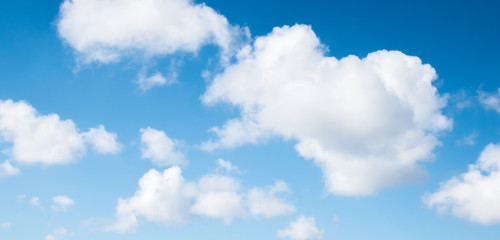 Obraz na płótnie Canvas Blue sky clouds background.
