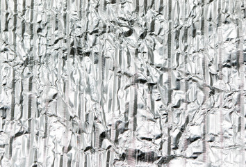 Silver foil as background
