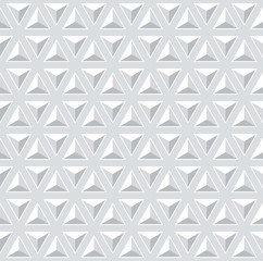 Seamless 3d pattern. Geometric triangles texture.