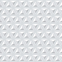 Seamless 3d pattern. Geometric triangles texture.