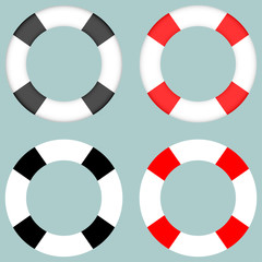 Lifebuoy black and grey colour.