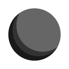 Sphere with black and grey colour.