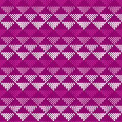 Abstract Vector Seamless Knitted Pattern. Fair Isle Knitting Sweater Design