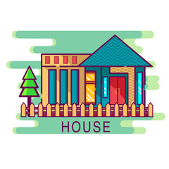 Fototapeta premium House icon design