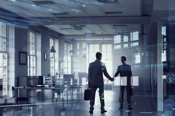 Nice to meet you partner . Mixed media