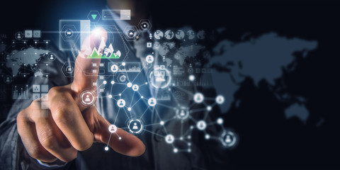 Social connection as business tool. Mixed media