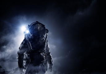 Fototapeta na wymiar Astronaut in space suit