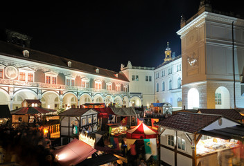 Mittelalterweihnachtsmarkt im Stallhof Dresden, Sachsen, Deutschland, Europa