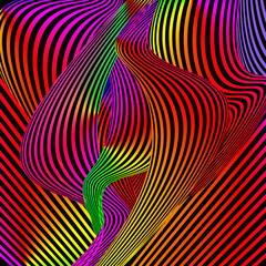 Abstract stylish colorful background pattern - computer generated illustration.