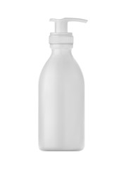 Isolated cream bottle
