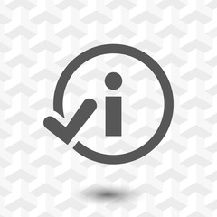 info icon stock vector illustration flat design
