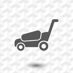 lawnmower icon stock vector illustration flat design
