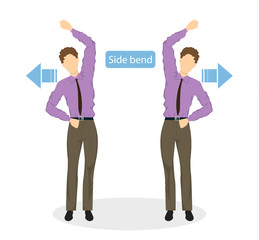 Sport exercises for office.