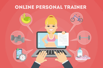 Personal trainer online.