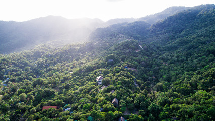 Naklejka premium Aerial island view