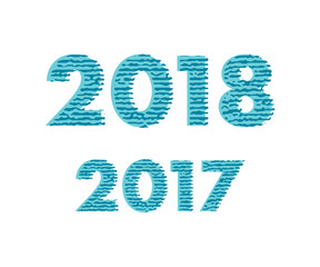 Happy New Year 2018 background.