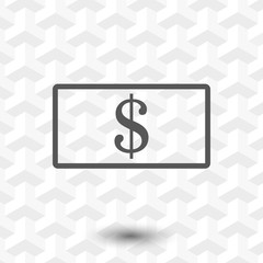 dollar money icon stock vector illustration flat design