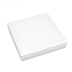 Realistic Package Cardboard gift Box on white background. For small items and other things. 3d render illustration.