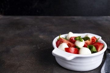 Fresh italian caprese salad