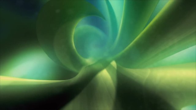 Abstract organic background resembling a plant. Blue fog. Loop.