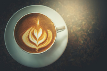 Cup of coffee latte