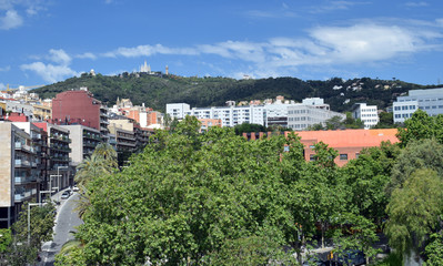 Fototapeta premium Paisaje urbano de Barcelona