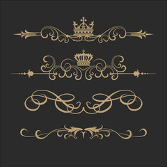 Vector set. Vintage Retro Elements for your design