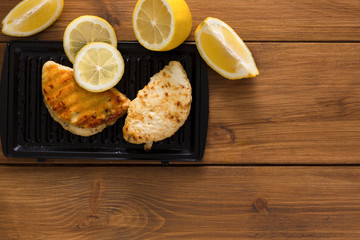 Halloumi roasted on grill cypriot cheese on wood