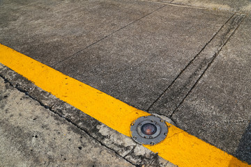 Fototapeta premium Light on taxiway