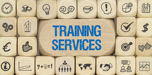 Training Services / Würfel mit Symbole