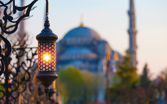 Islamic ramadan lantern in Istanbul, Turkey