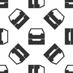 Document inbox icon seamless pattern on white background. Vector Illustration