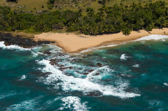 Aerial view of Sainte Marie island, Madagascar