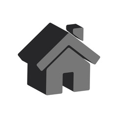 Home symbol. Flat Isometric Icon or Logo. 3D Style Pictogram for Web Design, UI, Mobile App, Infographic.