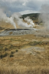 The sulfur smoke of geothermal energy