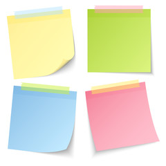 4 Stick Notes Tape Mix Color