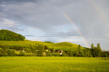 Rainbow on the hill