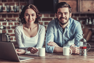Couple in the kitchen